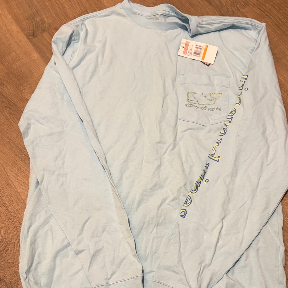 Vineyard Vines Sky Blue Long Sleeve Tee